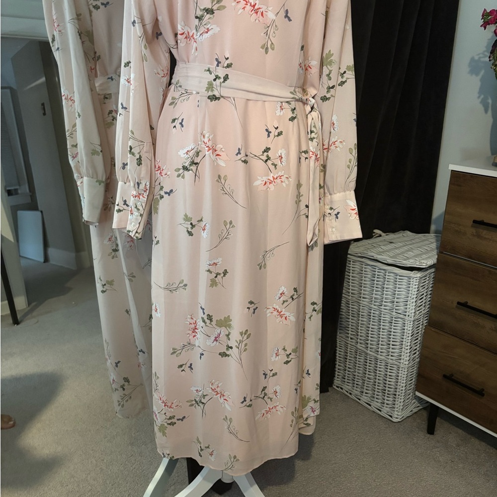 RACHEL Rachel Roy Pink Floral Wrap Dress - Picture 6 of 6
